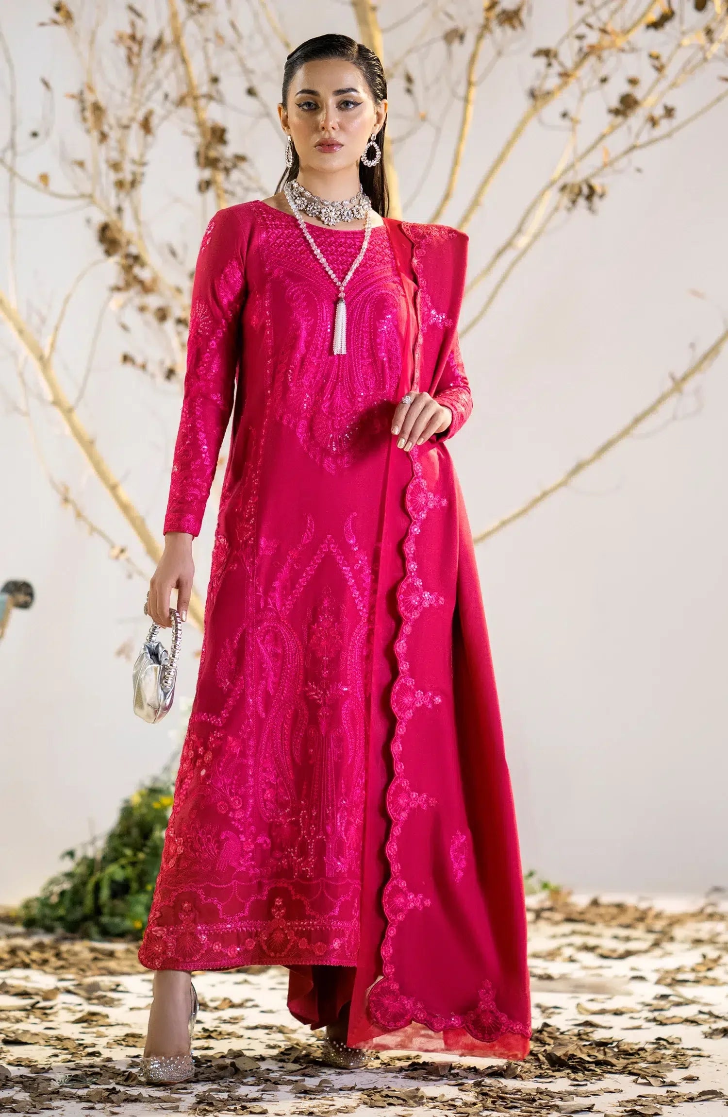 Maryum N Maria | Shehr Bano Winter 23 | HUSNA MW23554 - Rang-e-Khaas