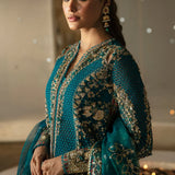 Hayat by Afrozeh Embroidered Organza 3Pc Suit AFH-24-09 MEERUB
