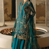 Hayat by Afrozeh Embroidered Organza 3Pc Suit AFH-24-09 MEERUB