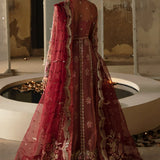 Hayat by Afrozeh Embroidered Organza 3Pc Suit AFH-24-04 MEHREEN