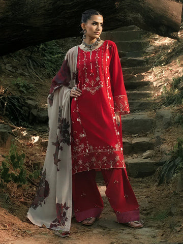 Hemstitch | The Garden Lawn | Midnight Rose - Rang-e-Khaas