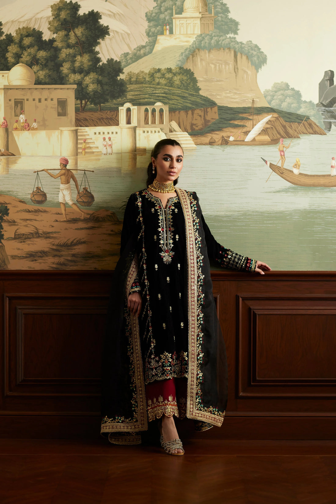 Mina Hassan | Velvet Luxe |  Jahan - Rang-e-Khaas