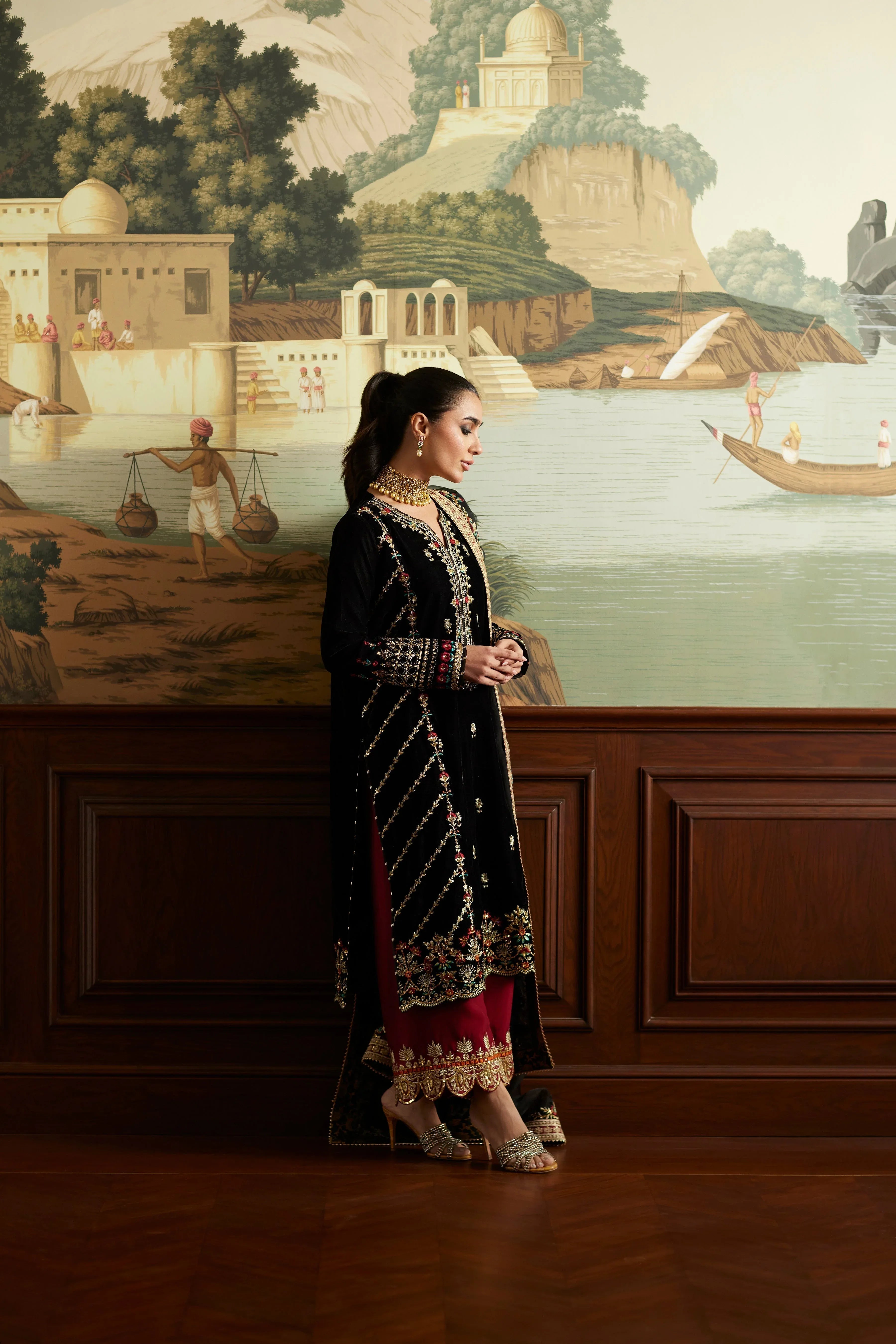 Mina Hassan | Velvet Luxe |  Jahan - Rang-e-Khaas