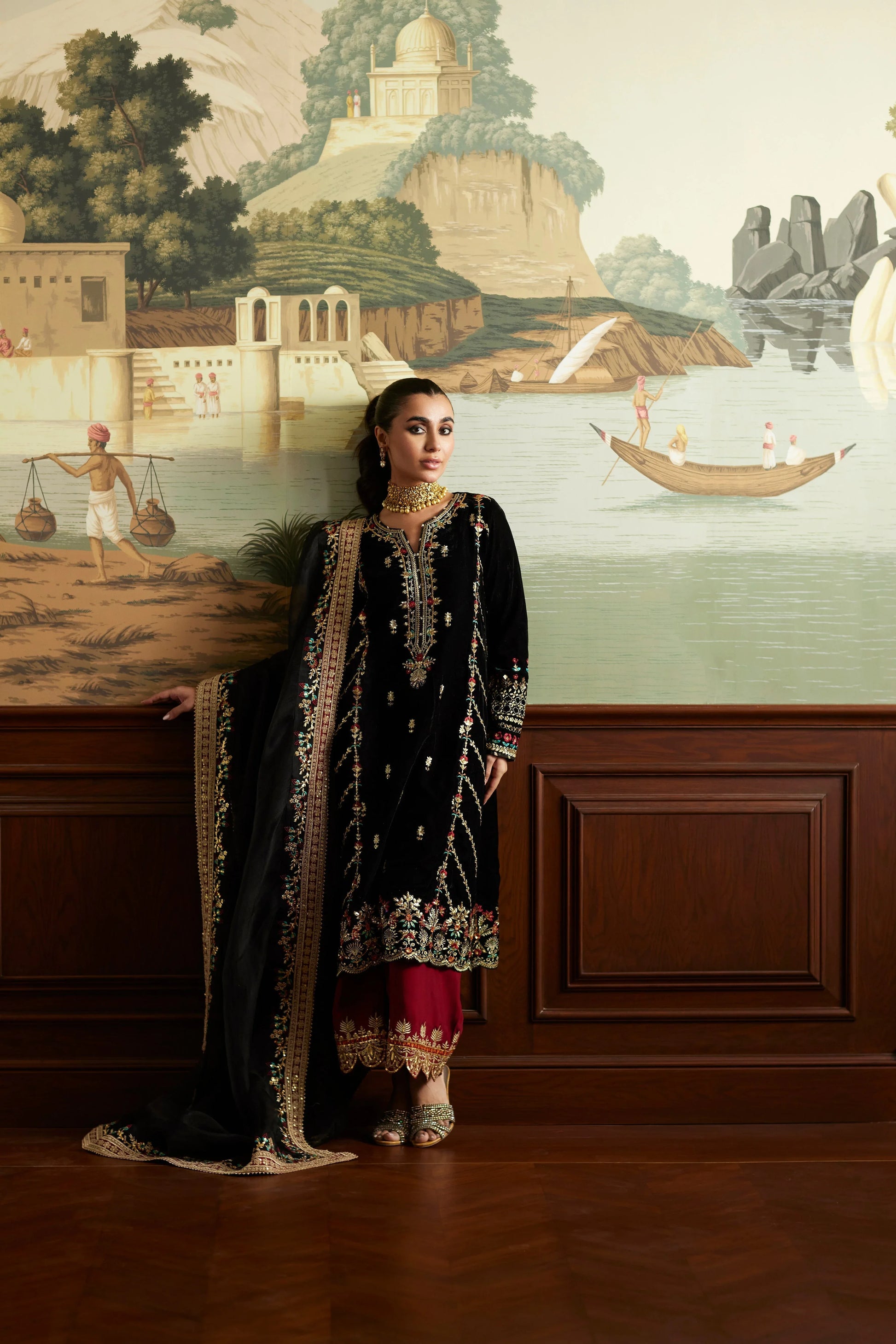 Mina Hassan | Velvet Luxe |  Jahan - Rang-e-Khaas