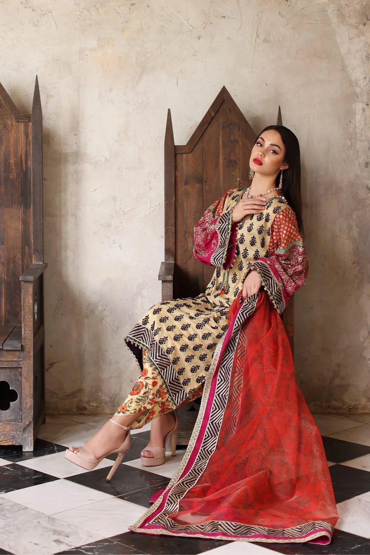 Mina Kashif | Festive Lawn | Amani - Rang-e-Khaas