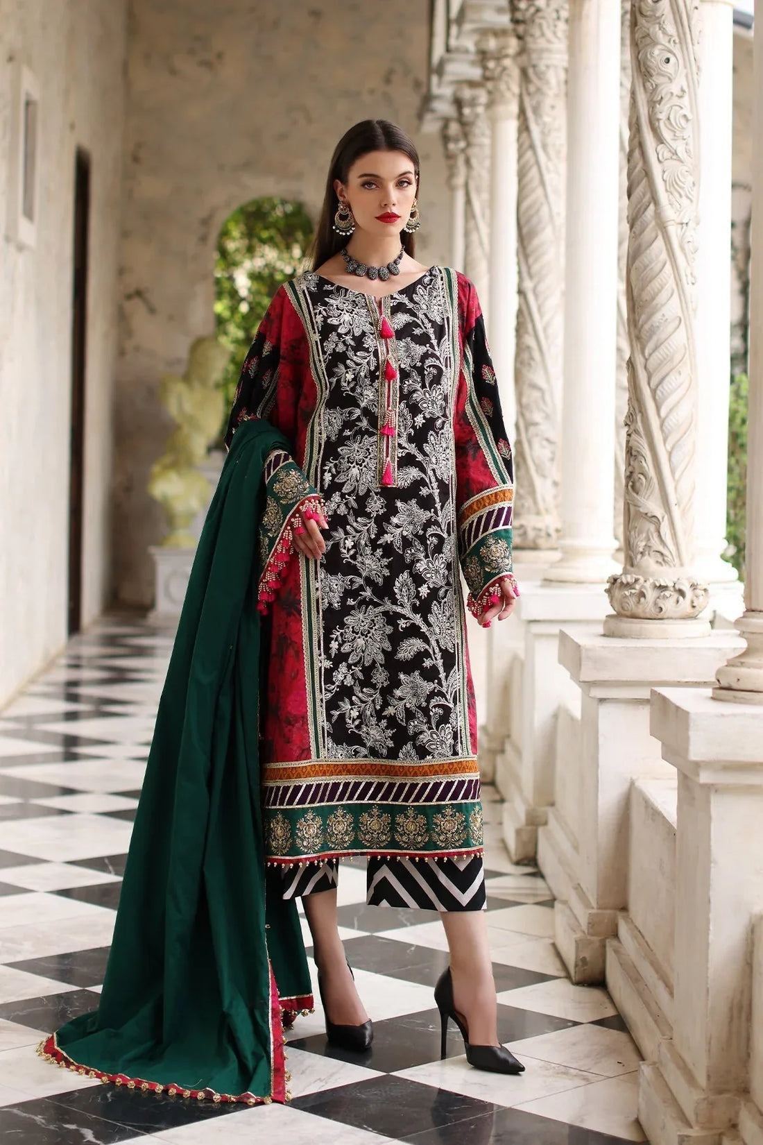 Mina Kashif | Festive Lawn | Karine - Rang-e-Khaas