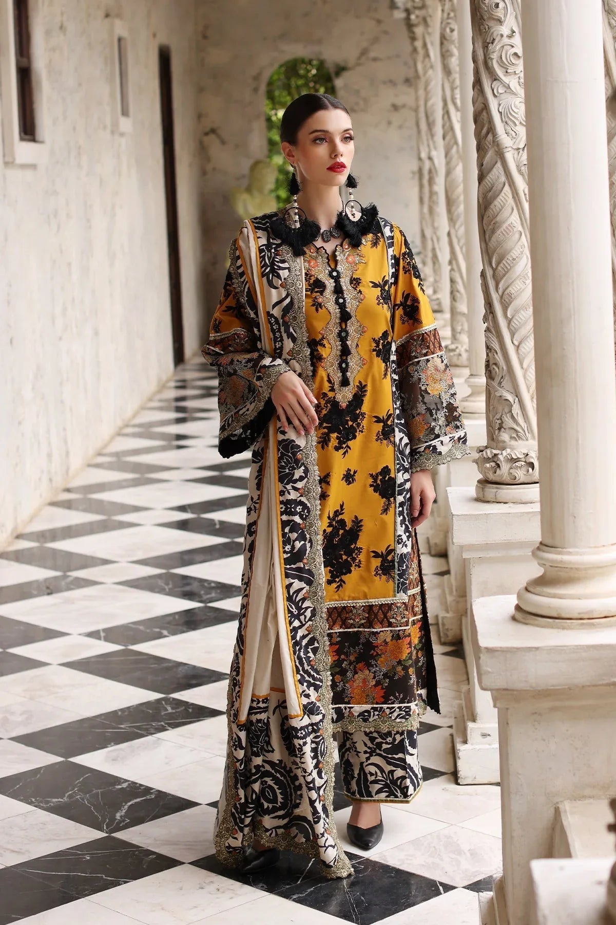 Mina Kashif | Festive Lawn | Leyla - Rang-e-Khaas
