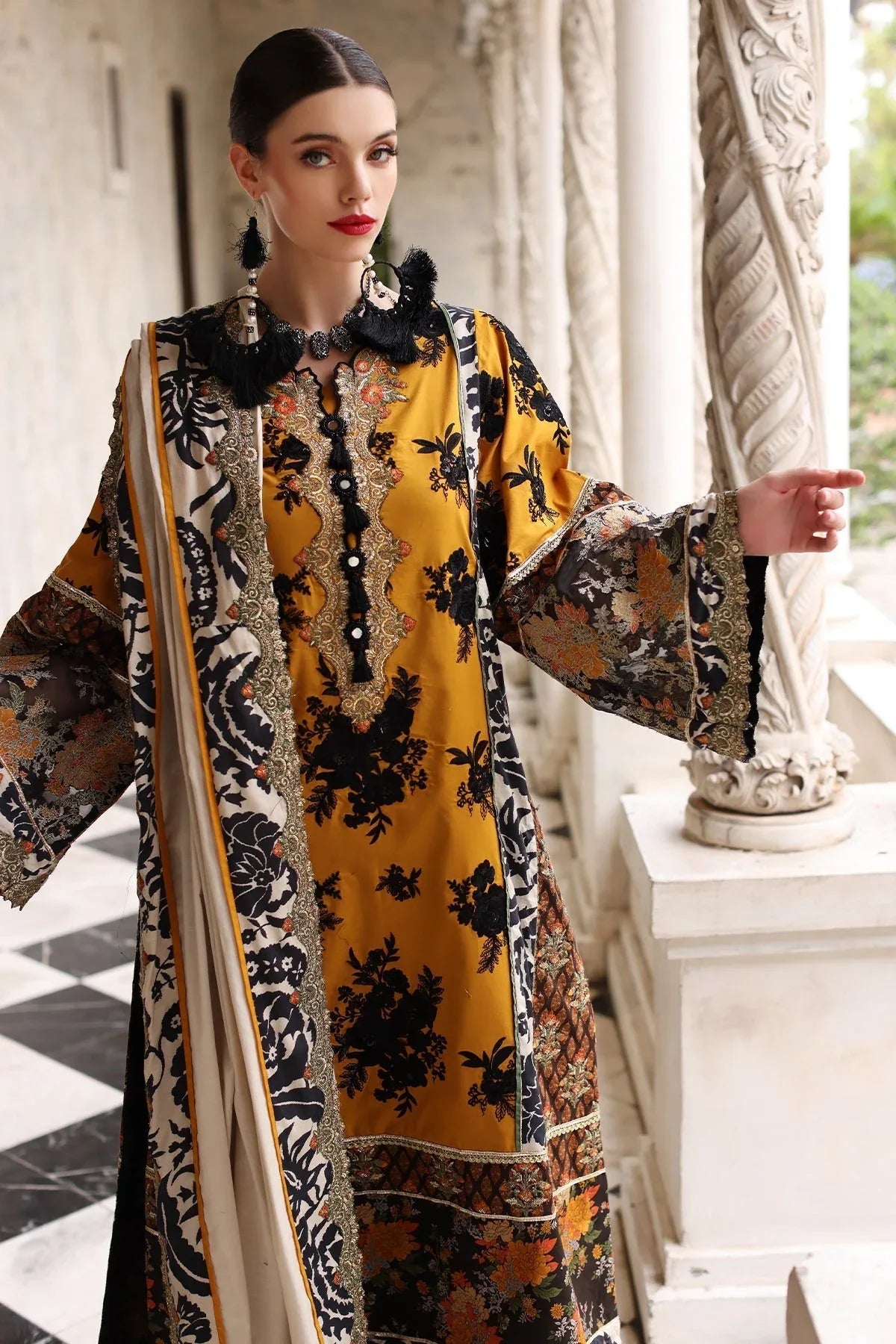 Mina Kashif | Festive Lawn | Leyla - Rang-e-Khaas