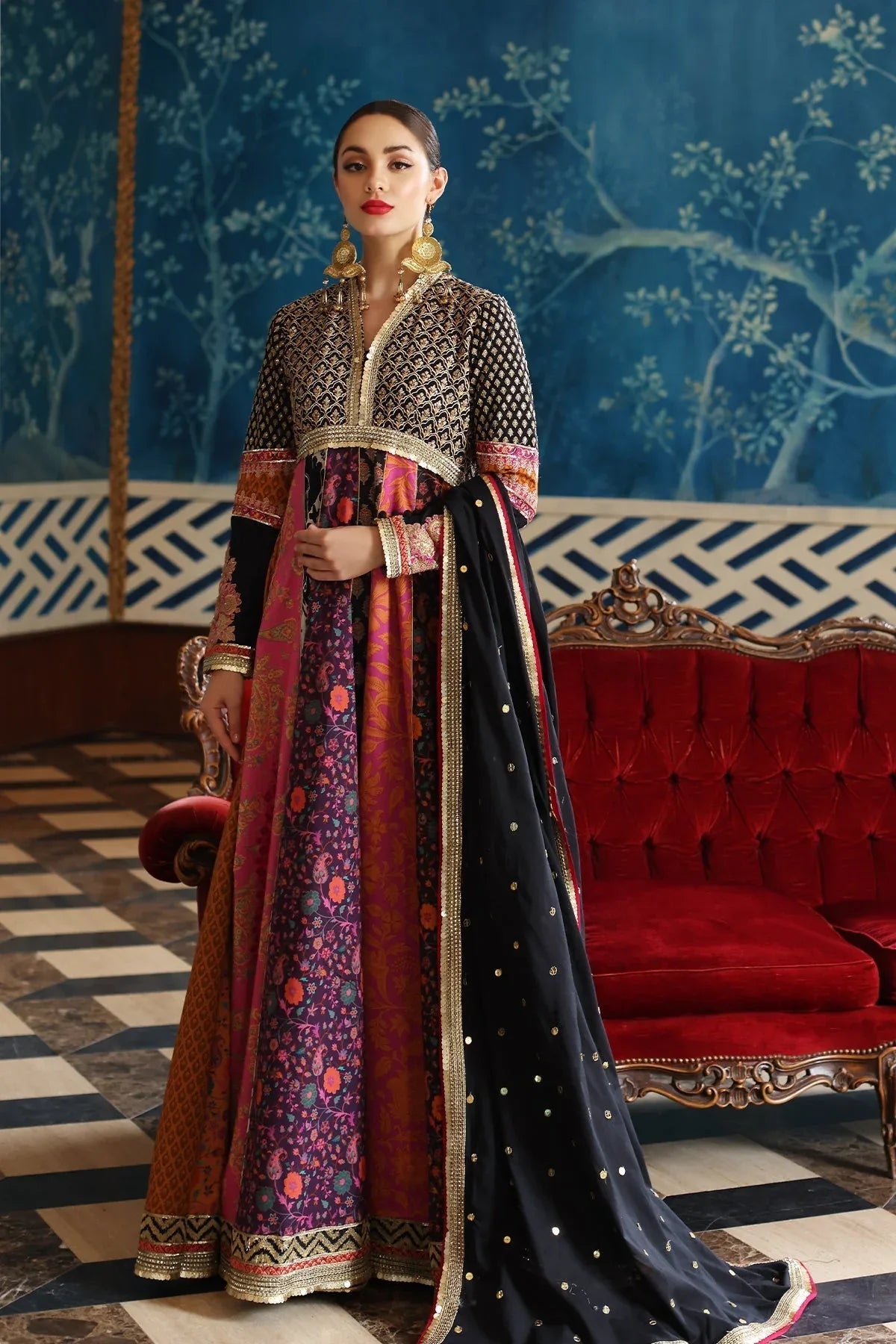 Mina Kashif | Festive Lawn | Misty - Rang-e-Khaas