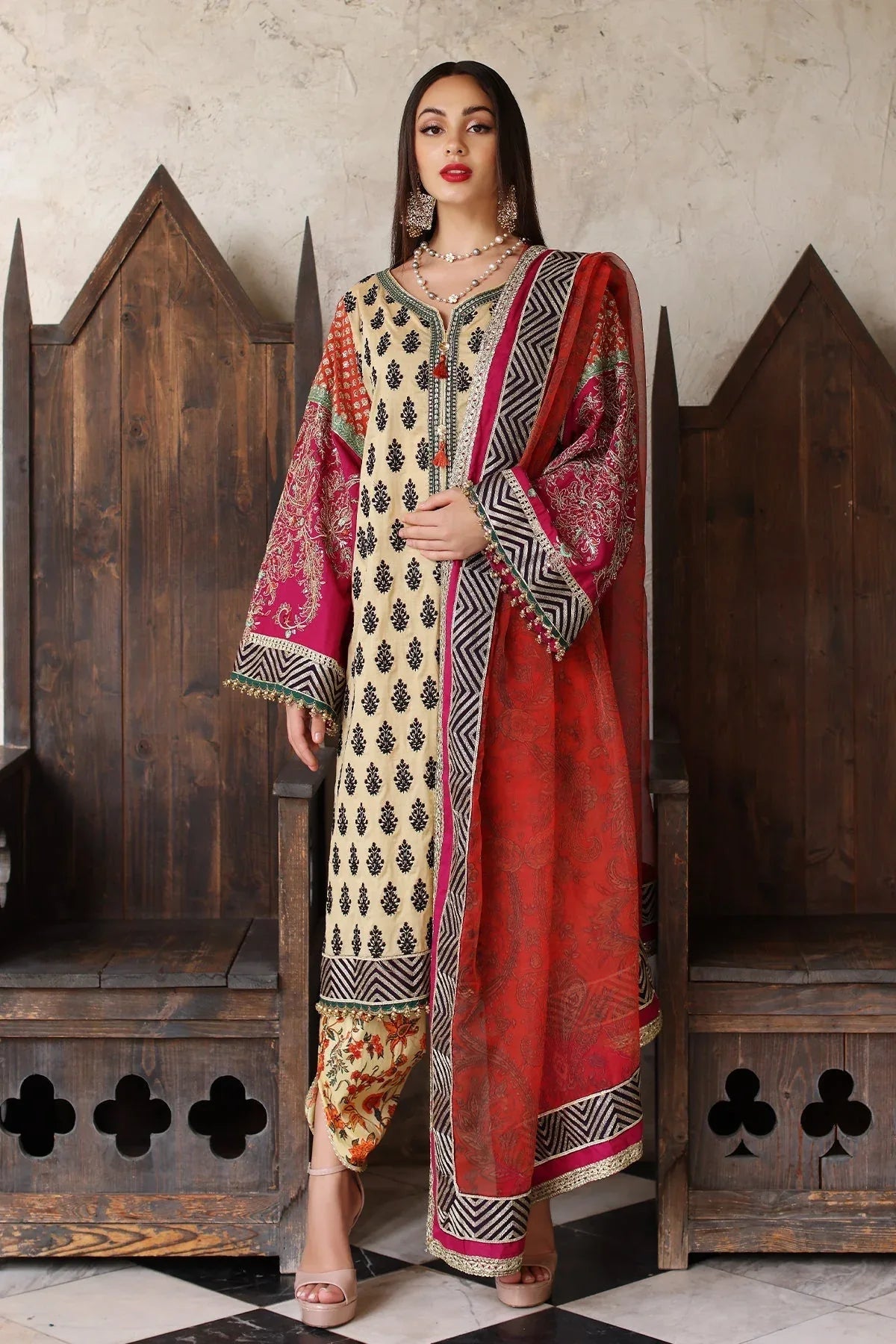 Mina Kashif | Festive Lawn | Amani - Rang-e-Khaas