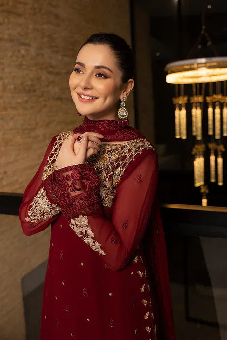 Azure | Embroidered Chiffon Collection | Mookaite - Rang-e-Khaas