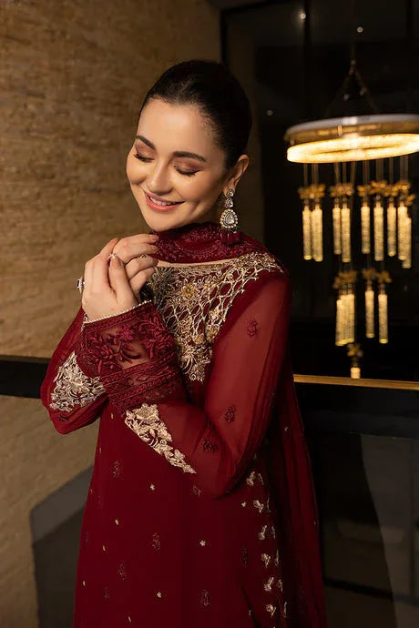 Azure | Embroidered Chiffon Collection | Mookaite - Rang-e-Khaas