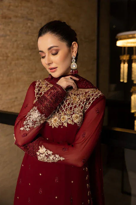 Azure | Embroidered Chiffon Collection | Mookaite - Rang-e-Khaas