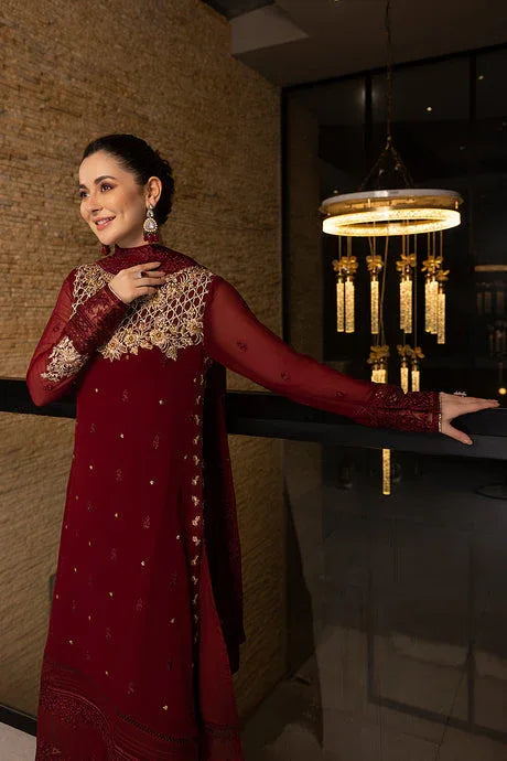 Azure | Embroidered Chiffon Collection | Mookaite - Rang-e-Khaas