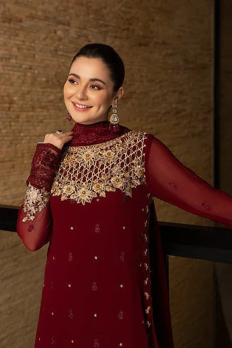 Azure | Embroidered Chiffon Collection | Mookaite - Rang-e-Khaas
