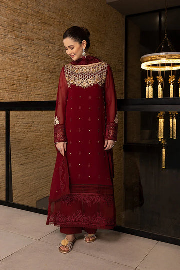 Azure | Embroidered Chiffon Collection | Mookaite - Rang-e-Khaas