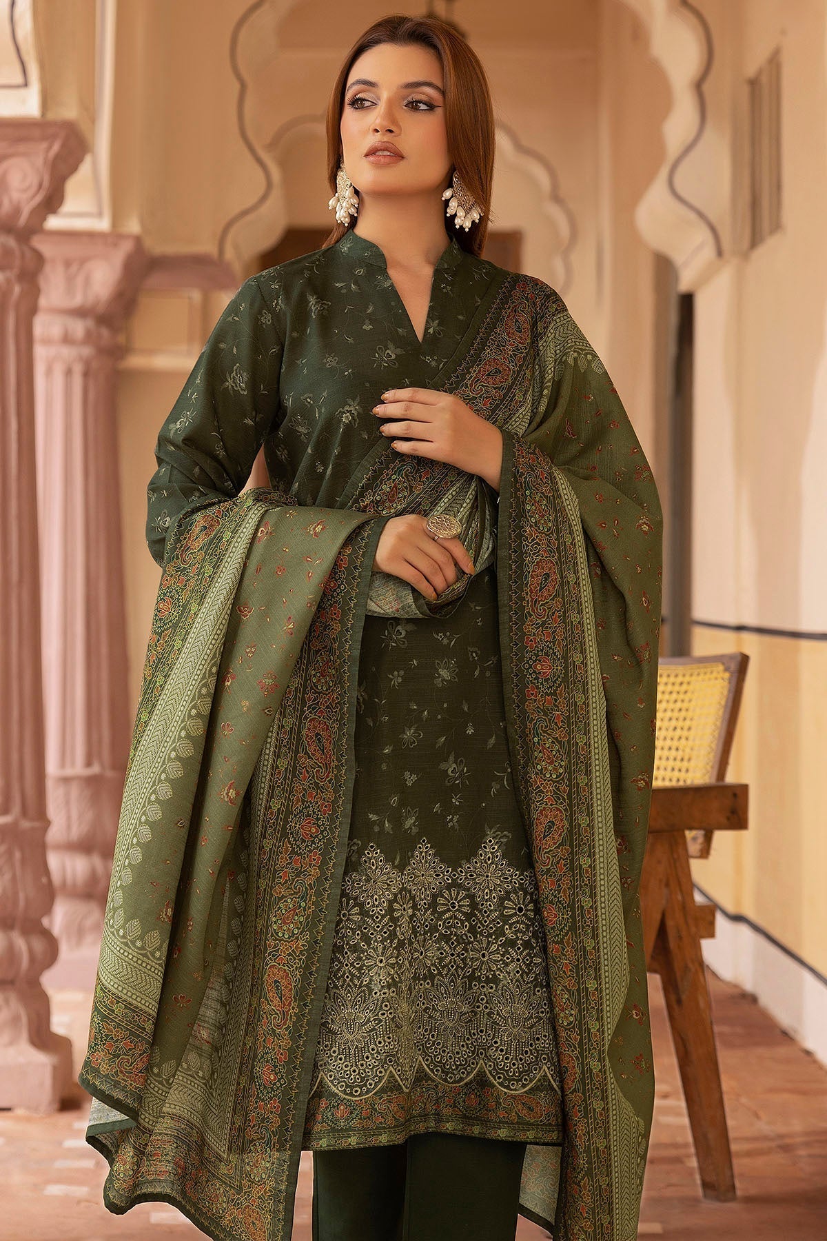 Motifz | Premium Khaddar | 5209-JAZMIN - Rang-e-Khaas