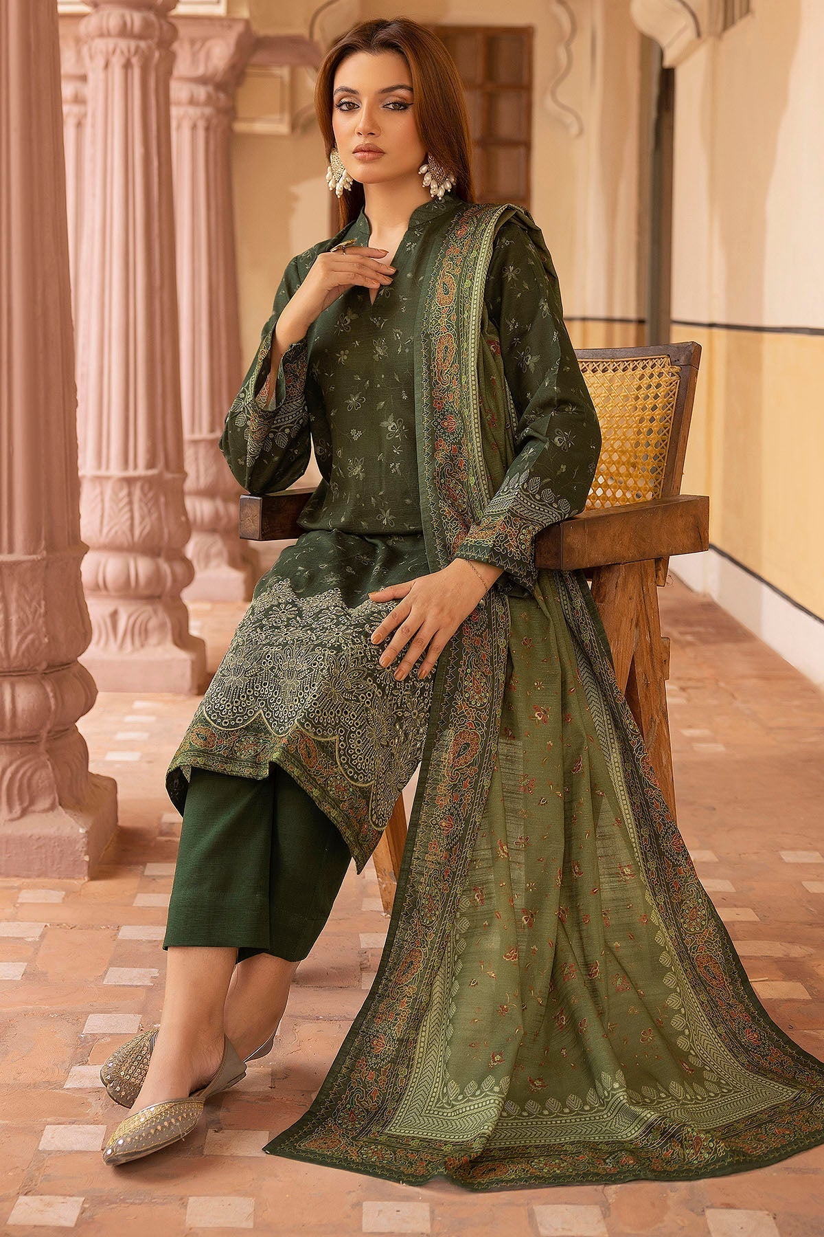 Motifz | Premium Khaddar | 5209-JAZMIN - Rang-e-Khaas