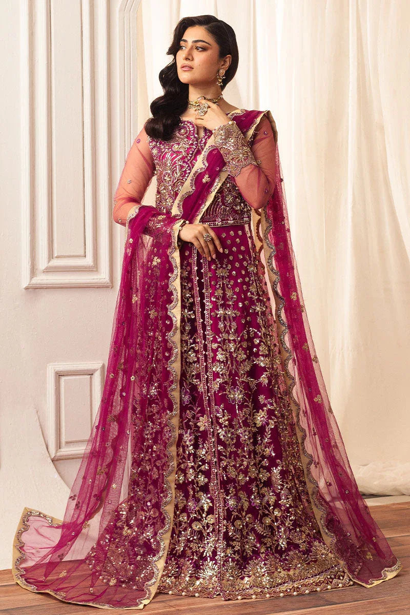 Mushq | Hemline Aura Debut Wedding Formals | FUCHSIA - Rang-e-Khaas