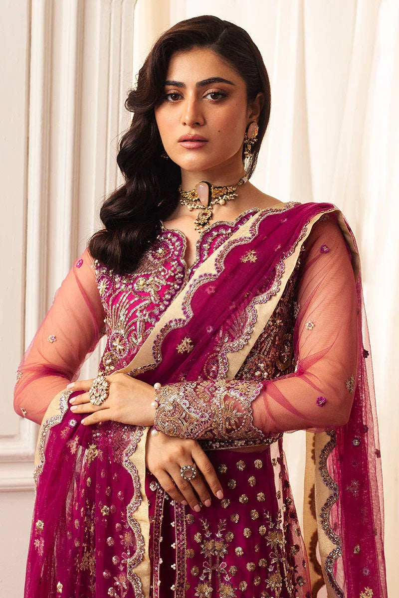 Mushq | Hemline Aura Debut Wedding Formals | FUCHSIA - Rang-e-Khaas