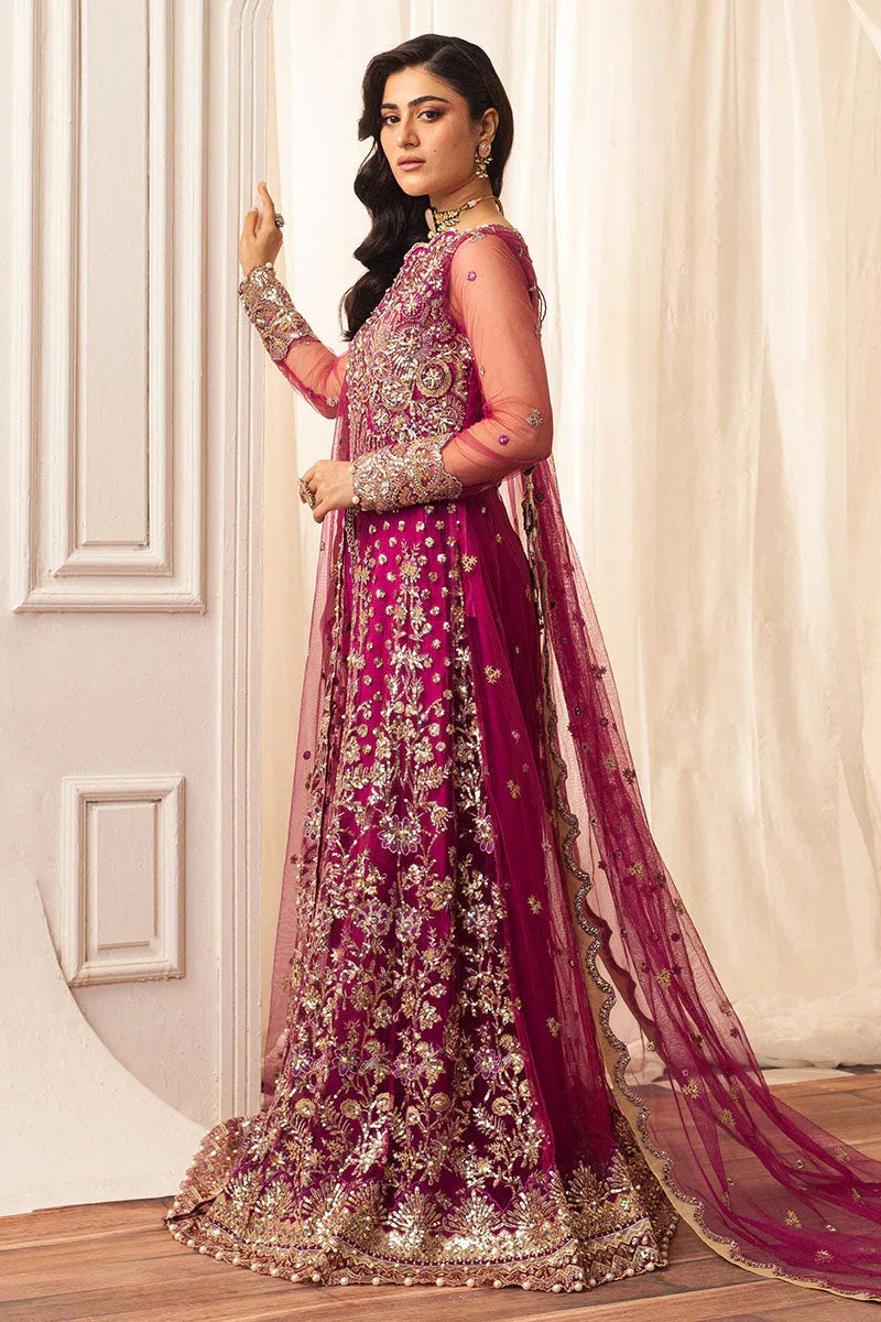 Mushq | Hemline Aura Debut Wedding Formals | FUCHSIA - Rang-e-Khaas