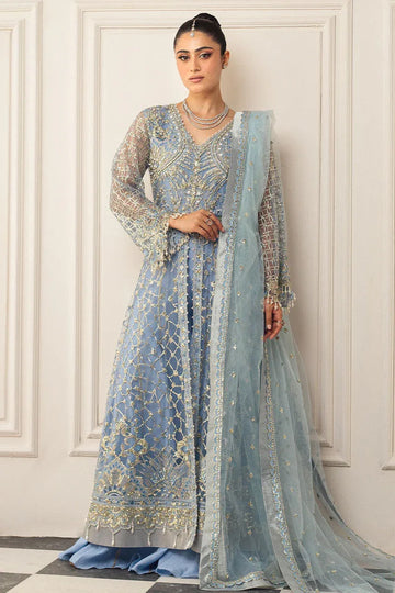 Mushq | Hemline Aura Debut Wedding Formals | PERIWINKLE - Rang-e-Khaas