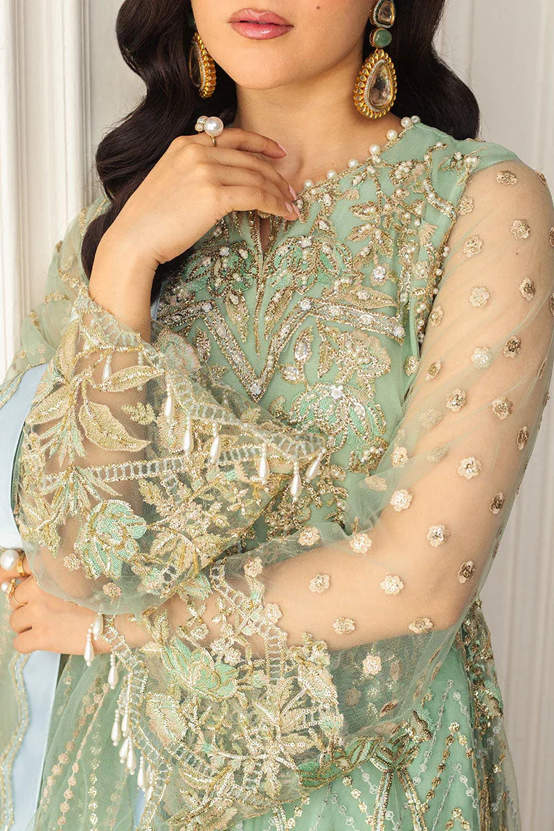 Mushq | Hemline Aura Debut Wedding Formals | PISTACHIO - Rang-e-Khaas
