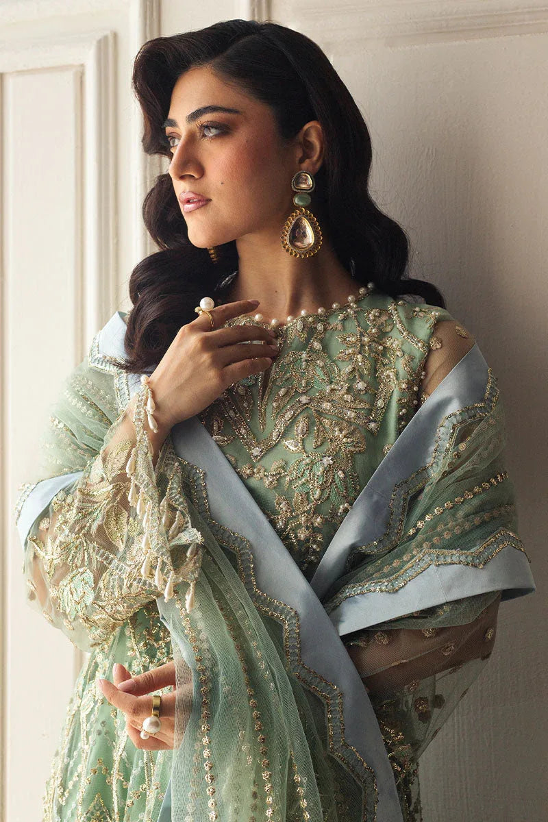 Mushq | Hemline Aura Debut Wedding Formals | PISTACHIO - Rang-e-Khaas