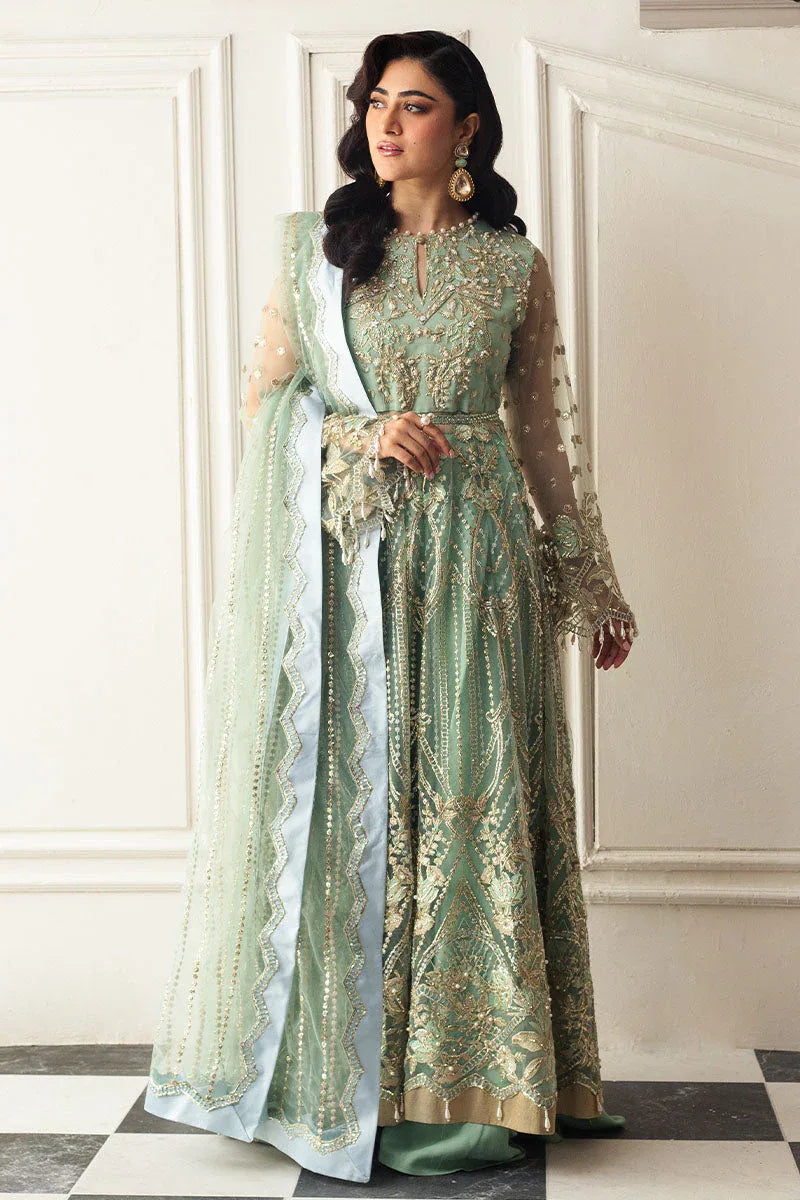 Mushq | Hemline Aura Debut Wedding Formals | PISTACHIO - Rang-e-Khaas