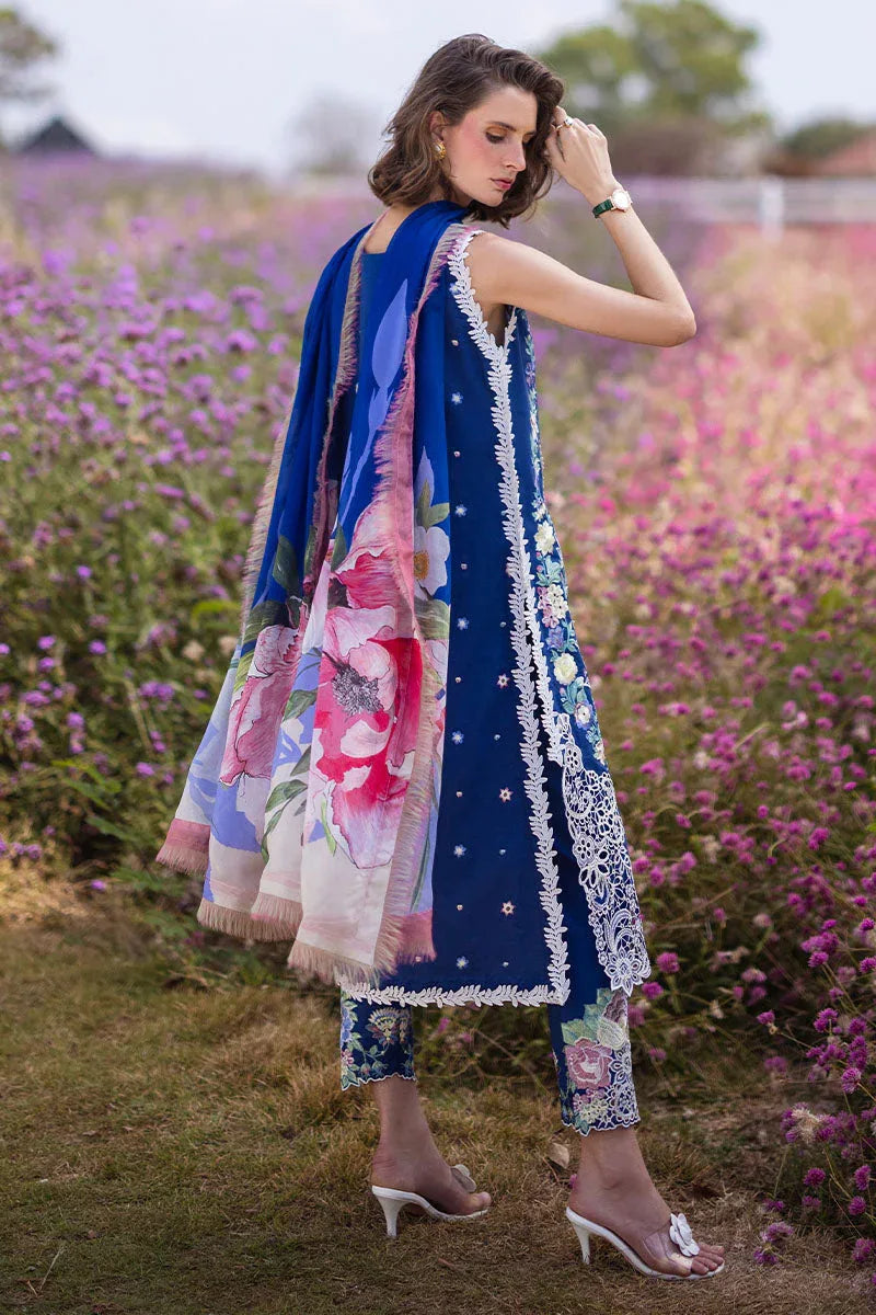 Mushq | Hemline The Secret Garden | BLUE MORPHO - Rang-e-Khaas