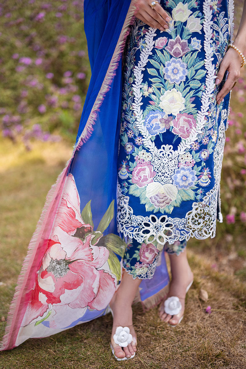 Mushq | Hemline The Secret Garden | BLUE MORPHO - Rang-e-Khaas