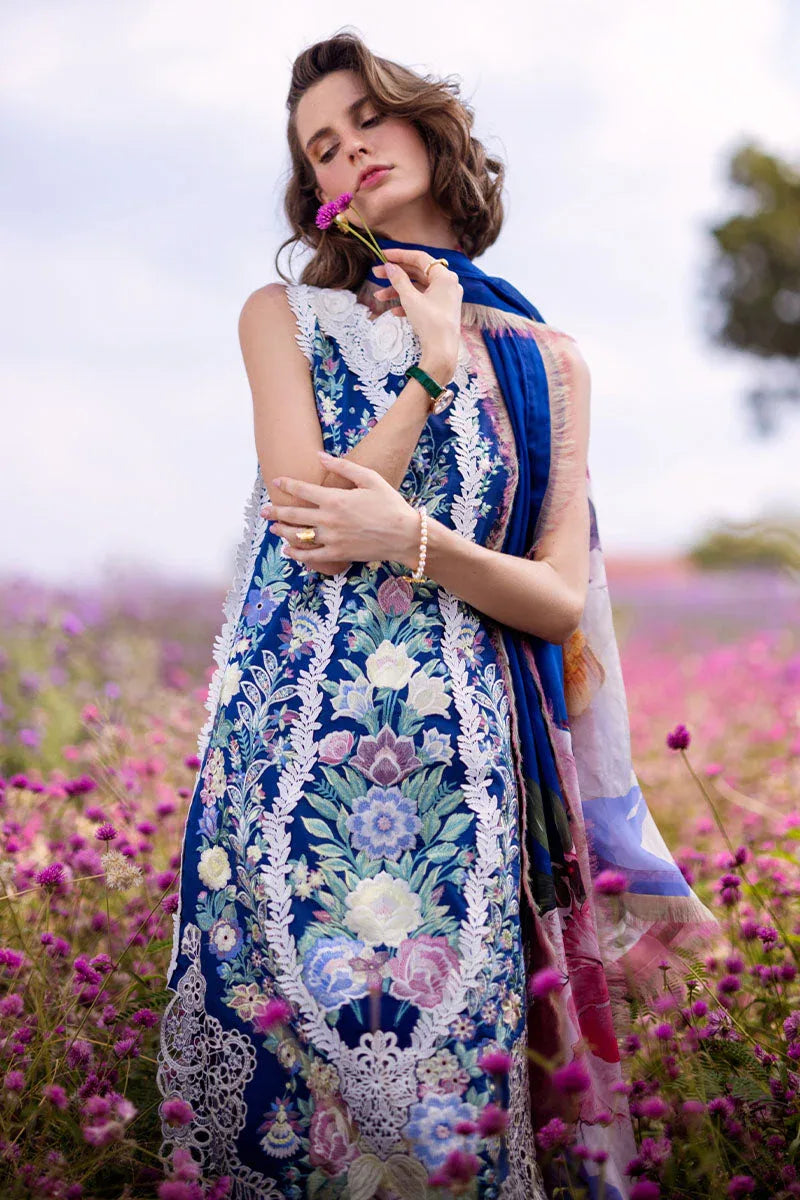 Mushq | Hemline The Secret Garden | BLUE MORPHO - Rang-e-Khaas