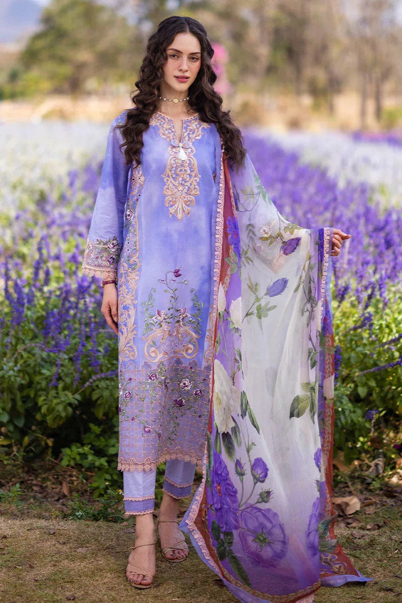 Mushq | Hemline The Secret Garden | PURPLE EMPEROR - Rang-e-Khaas