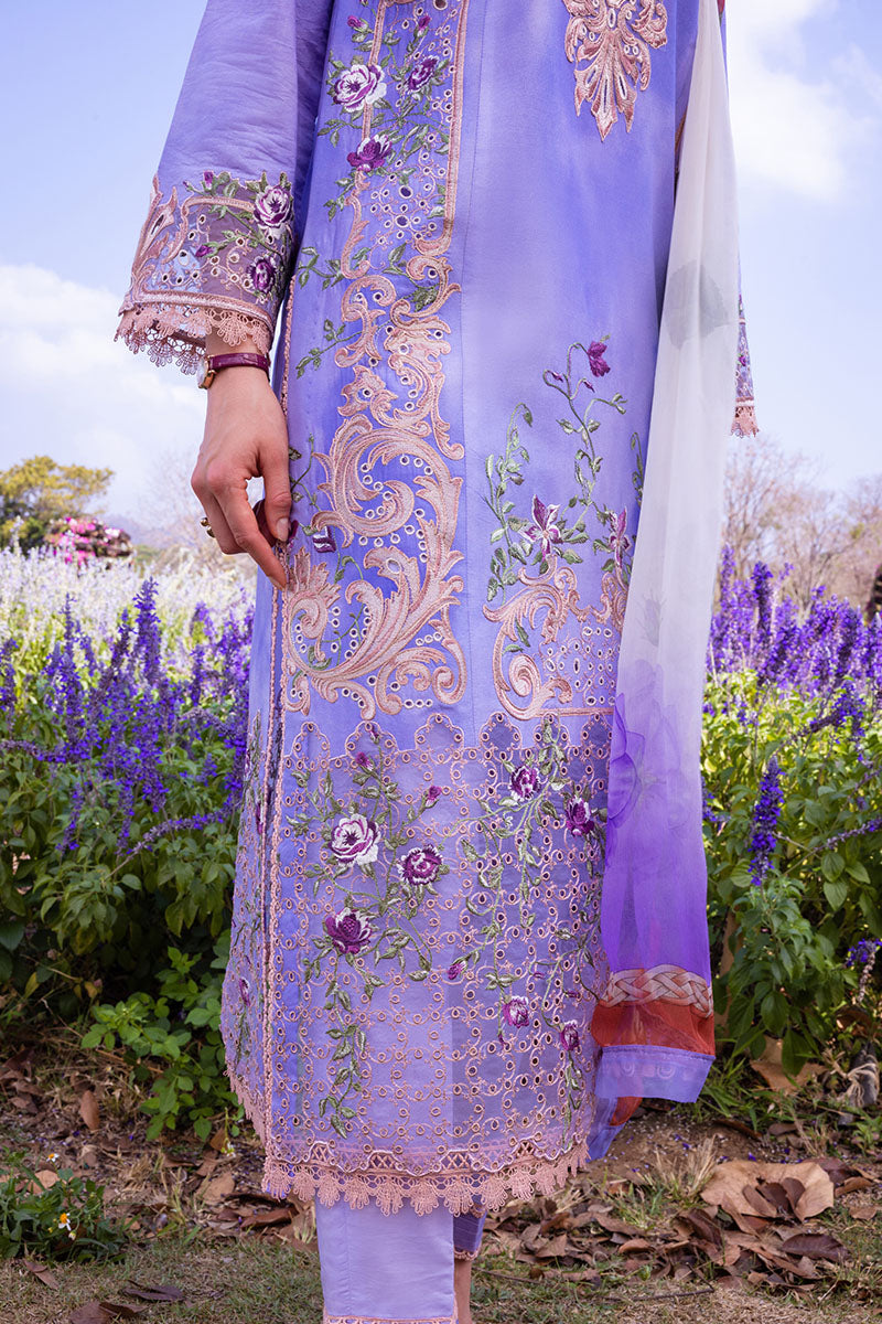 Mushq | Hemline The Secret Garden | PURPLE EMPEROR - Rang-e-Khaas