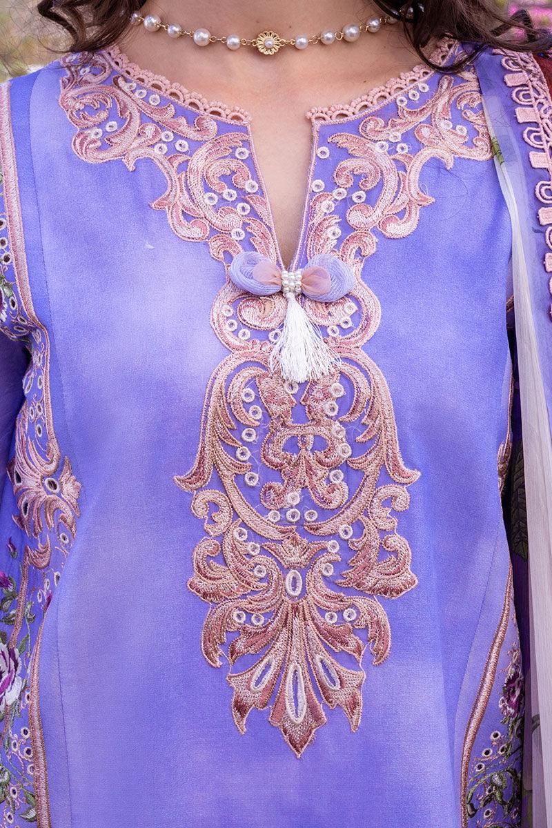 Mushq | Hemline The Secret Garden | PURPLE EMPEROR - Rang-e-Khaas