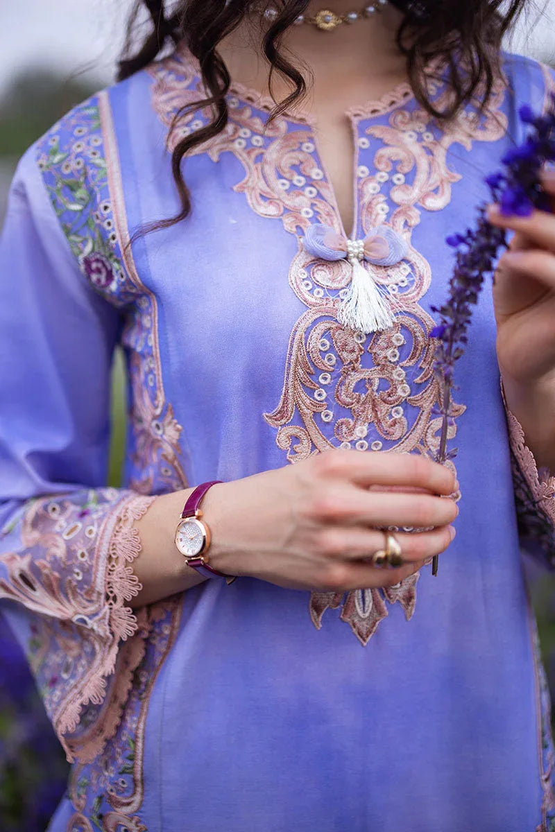 Mushq | Hemline The Secret Garden | PURPLE EMPEROR - Rang-e-Khaas