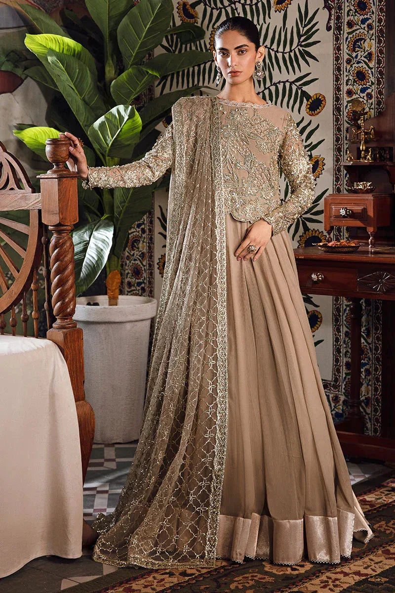 Mushq | Irha Kalidaar Chiffon Pret | HAZEL - Rang-e-Khaas