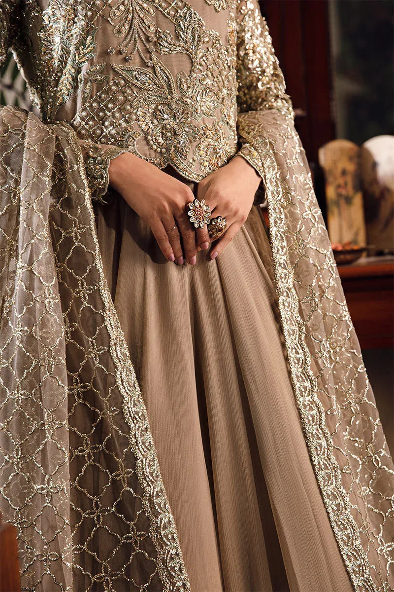 Mushq | Irha Kalidaar Chiffon Pret | HAZEL - Rang-e-Khaas