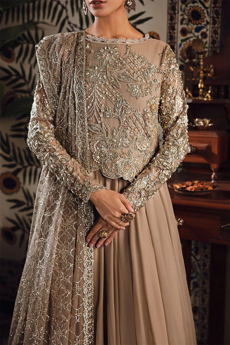 Mushq | Irha Kalidaar Chiffon Pret | HAZEL - Rang-e-Khaas