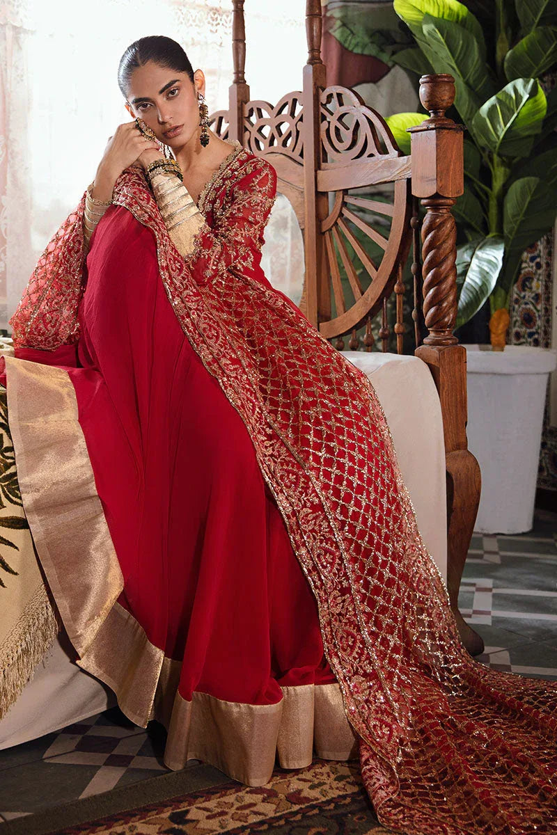 Mushq | Irha Kalidaar Chiffon Pret | MALIAH - Rang-e-Khaas