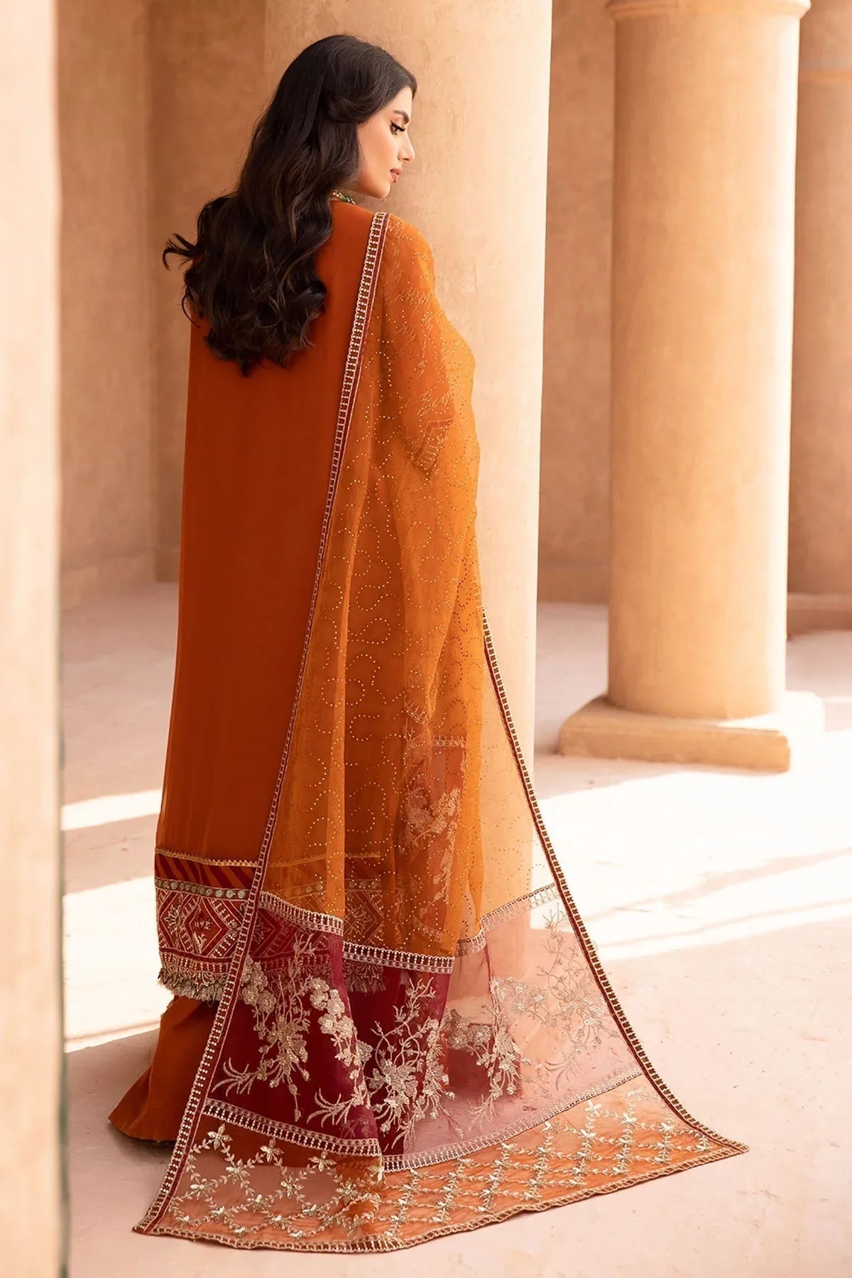 Nureh | Embroidered Luxury Chiffon | NEL-22 - Rang-e-Khaas
