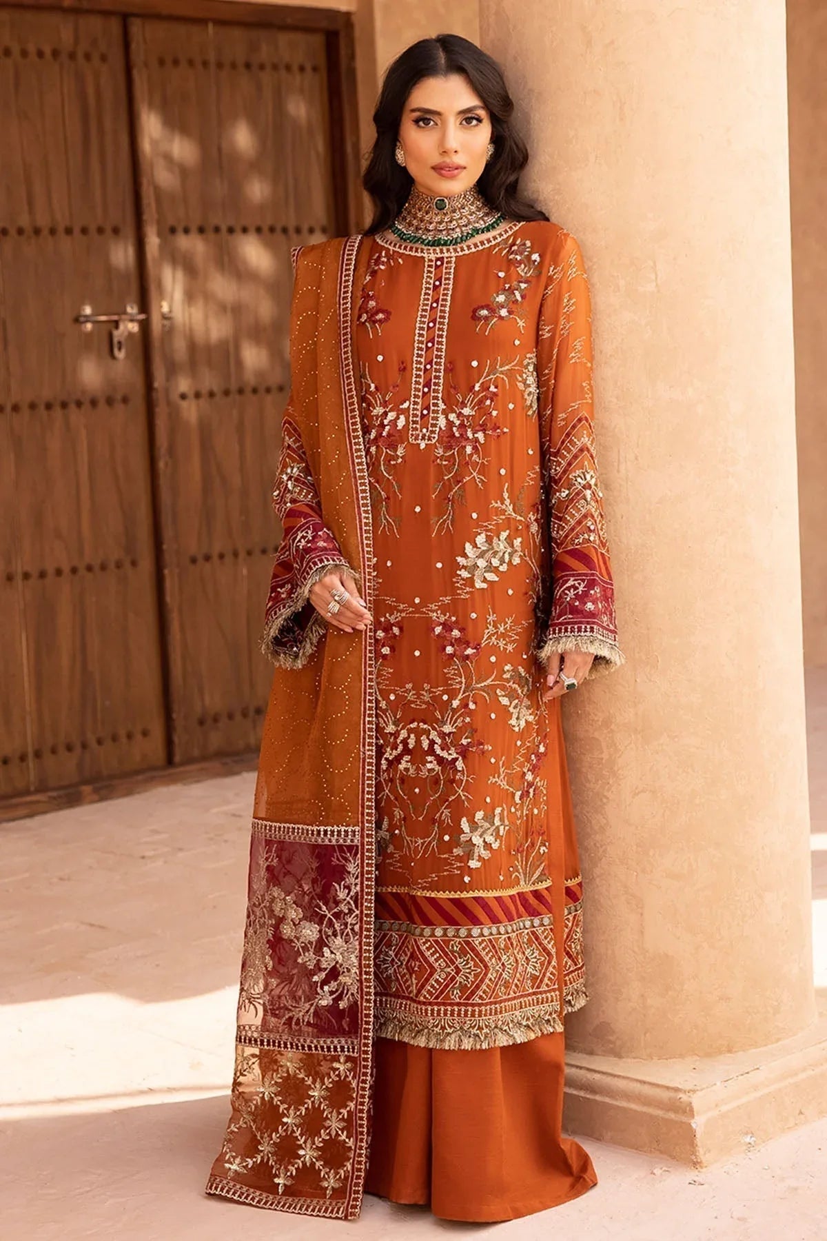 Nureh | Embroidered Luxury Chiffon | NEL-22 - Rang-e-Khaas