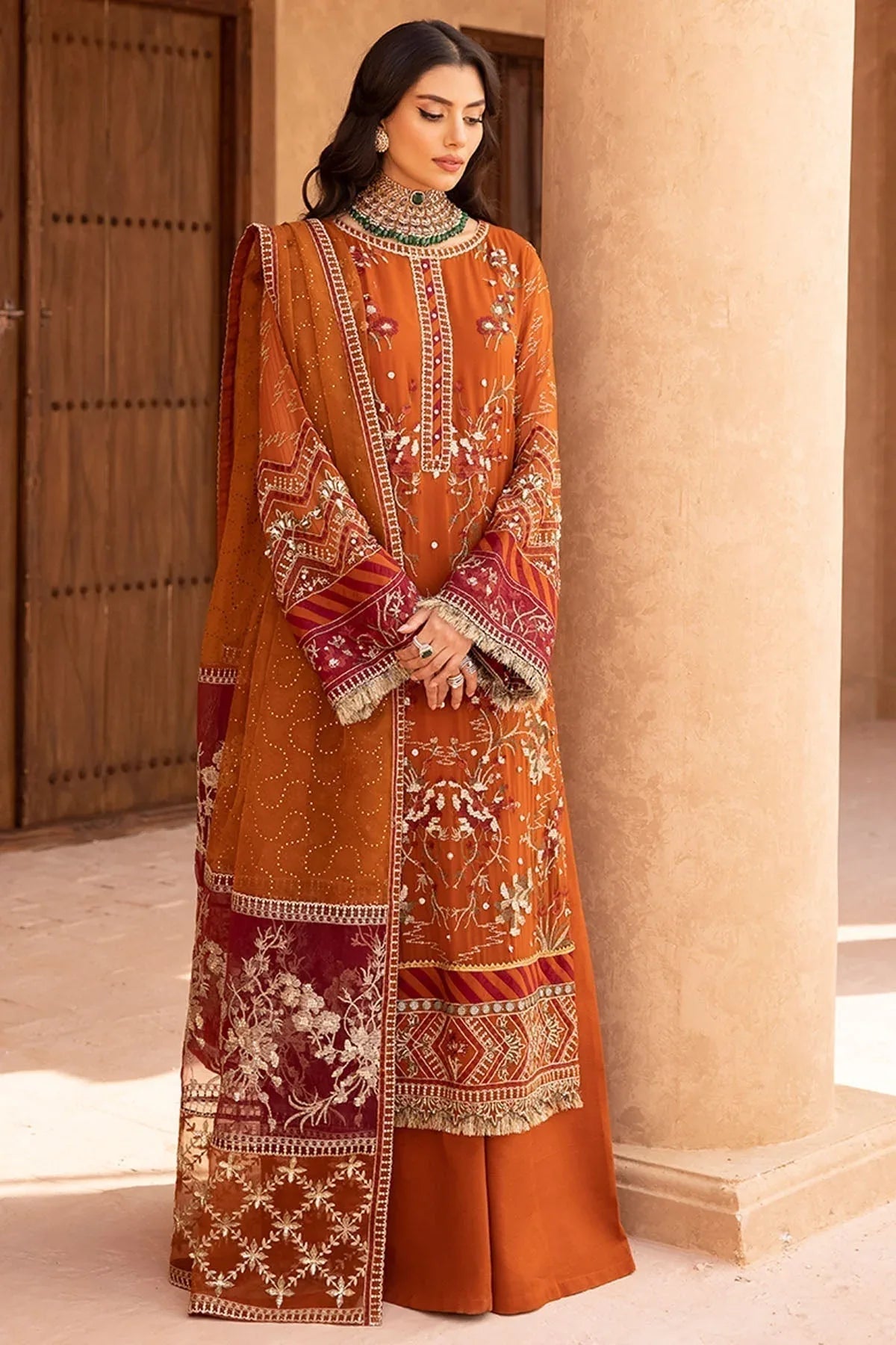 Nureh | Embroidered Luxury Chiffon | NEL-22 - Rang-e-Khaas