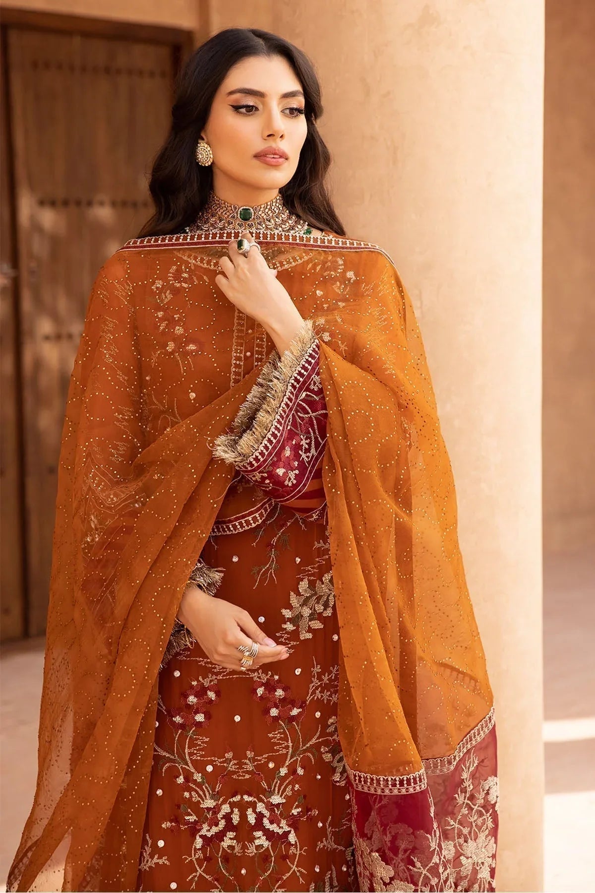 Nureh | Embroidered Luxury Chiffon | NEL-22 - Rang-e-Khaas