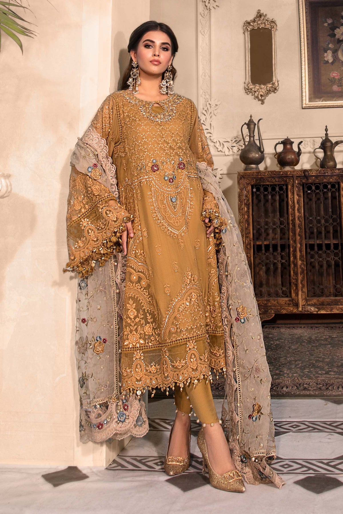 NEW MARIA B - Mustard BD-2606 - Rang-e-Khaas