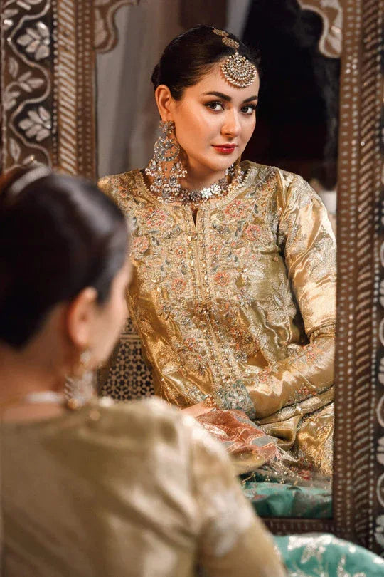 NEW MARIA B -Salmon and Leaf Green - Rang-e-Khaas