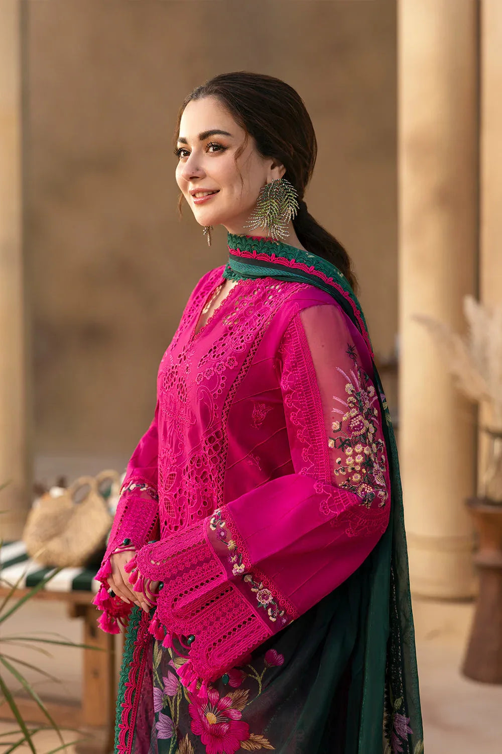 Saira Rizwan | Luxury Lawn 25 | ELODIE-SRL25-04 - Rang-e-Khaas