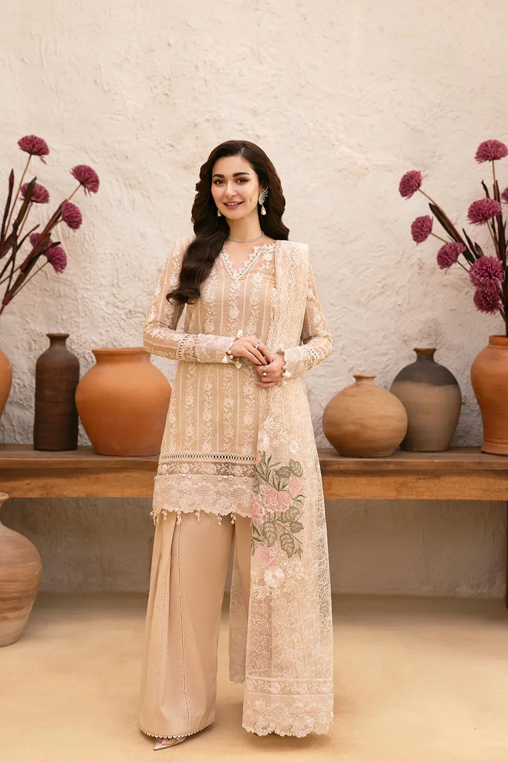 Saira Rizwan | Luxury Lawn 25 | MAYA-SRL25-06 - Rang-e-Khaas