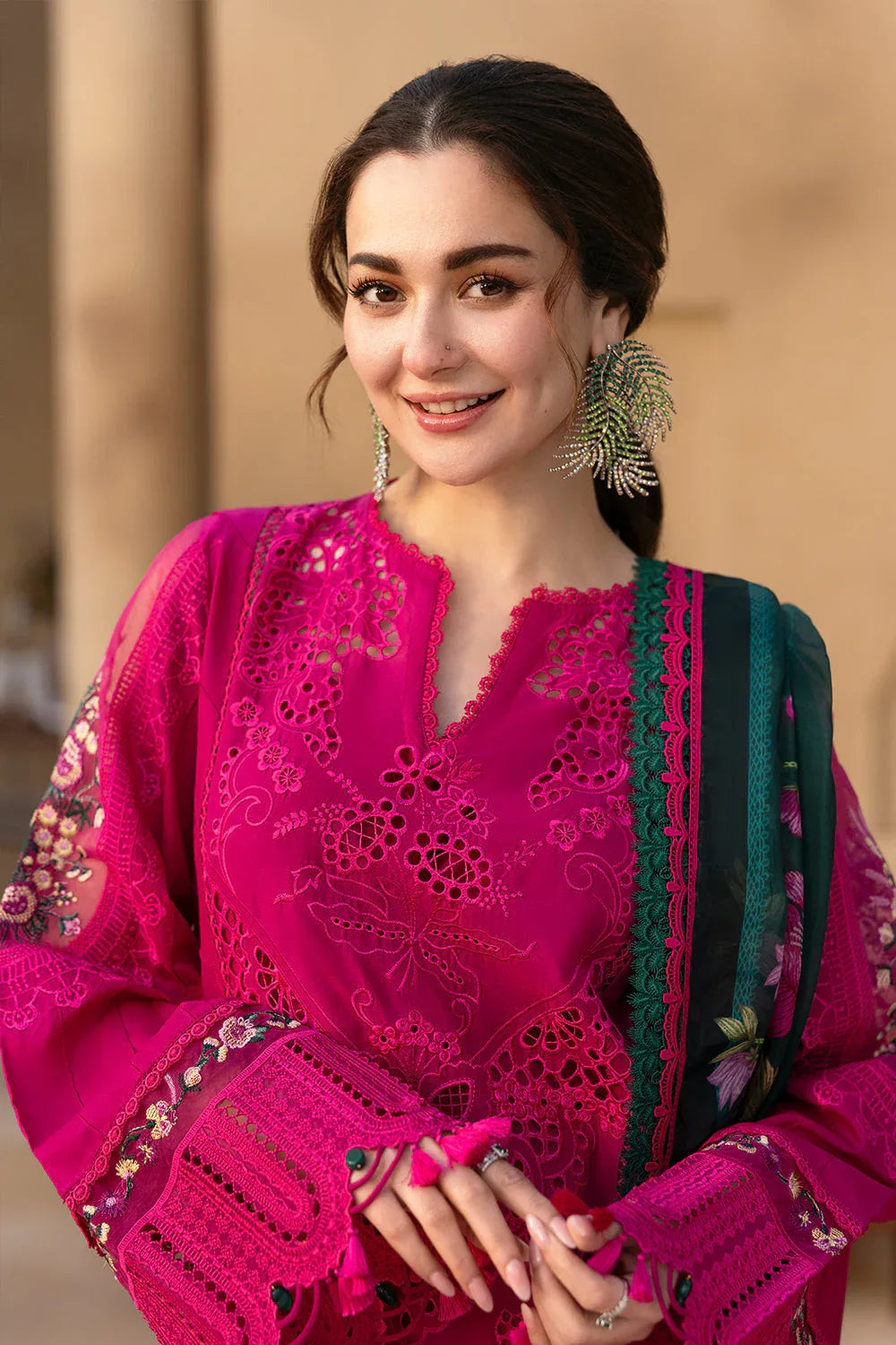 Saira Rizwan | Luxury Lawn 25 | ELODIE-SRL25-04 - Rang-e-Khaas