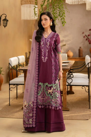Saira Rizwan | Luxury Lawn 25 | VALERIE-SRL25-11 - Rang-e-Khaas